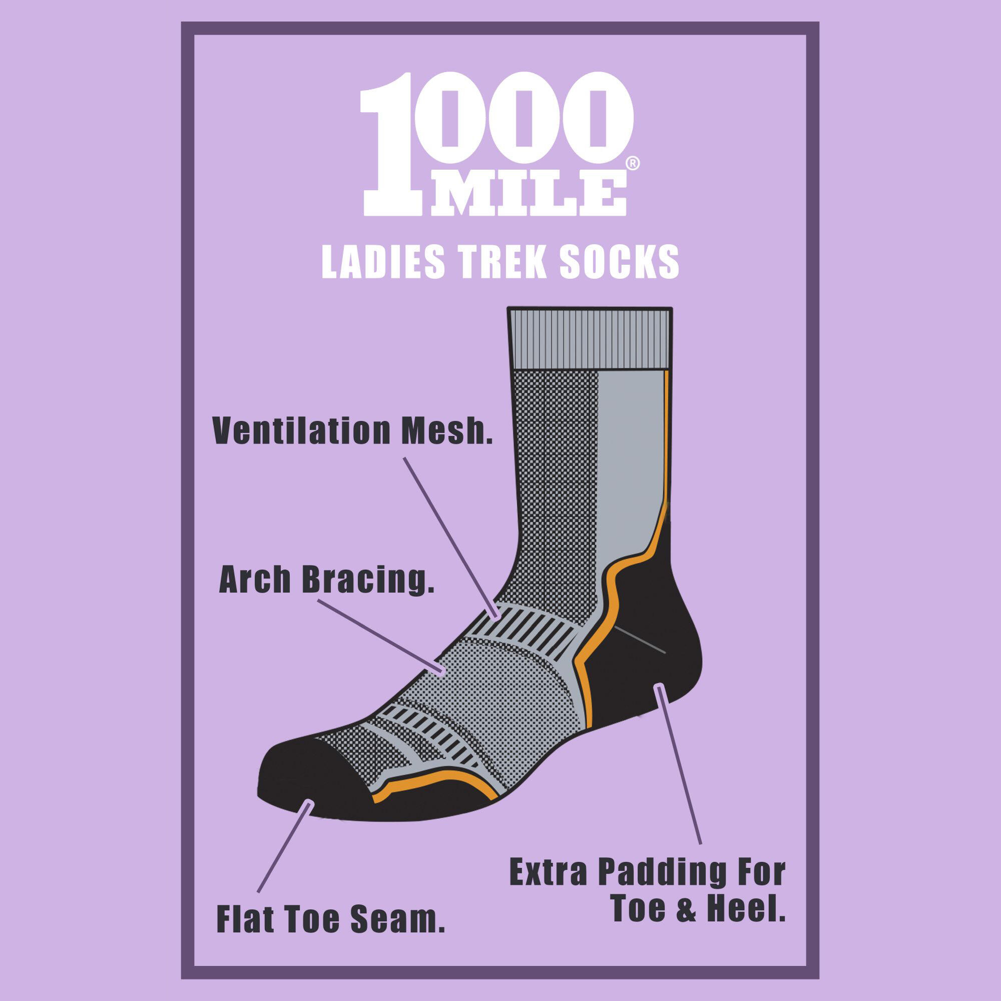 Chaussettes femme 1000 Mile Trek (x2) 6/6