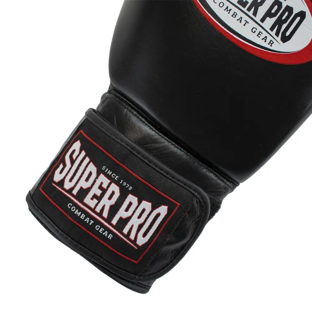 Super Pro Combat Gear Thai-Pro Lederen (Thai)bokshandschoenen Zwart 5/5