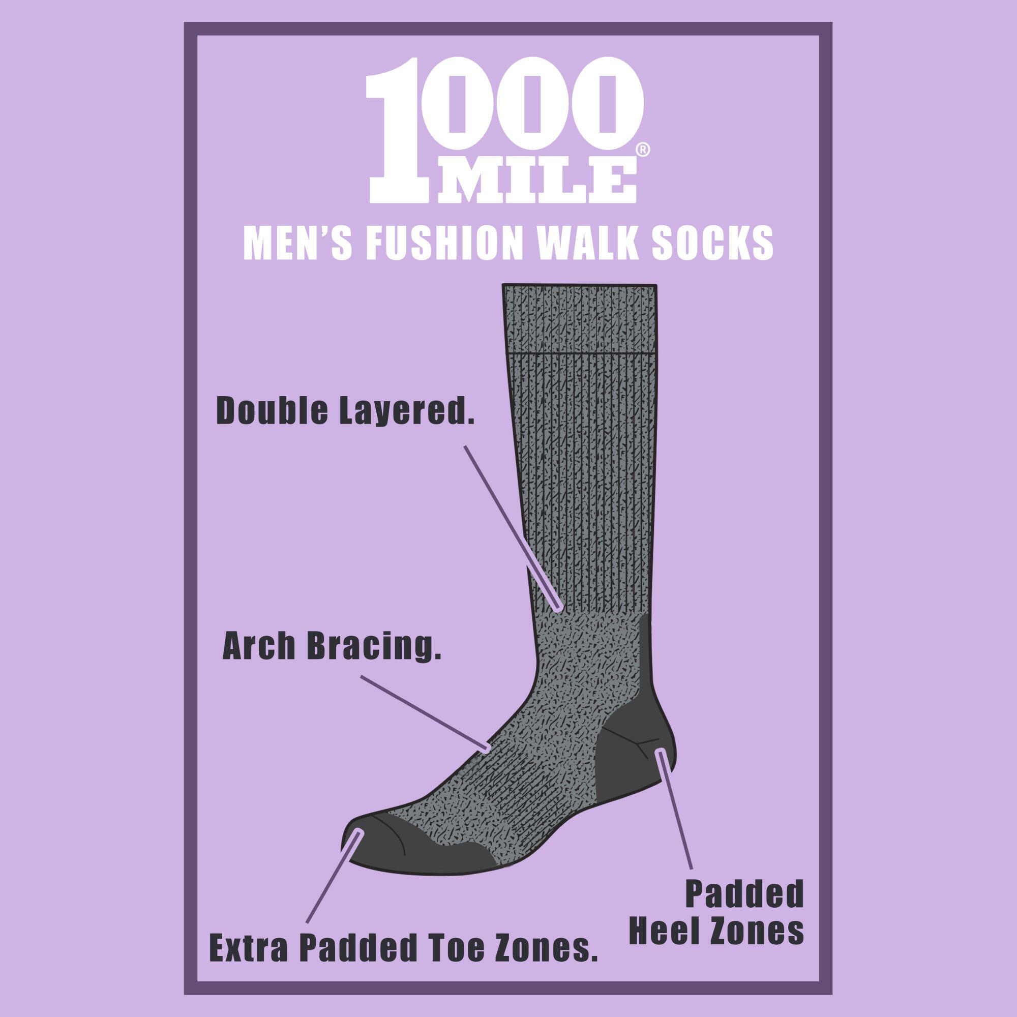 Chaussettes (recyclées) femme 1000 Mile Fusion Walk 3/3