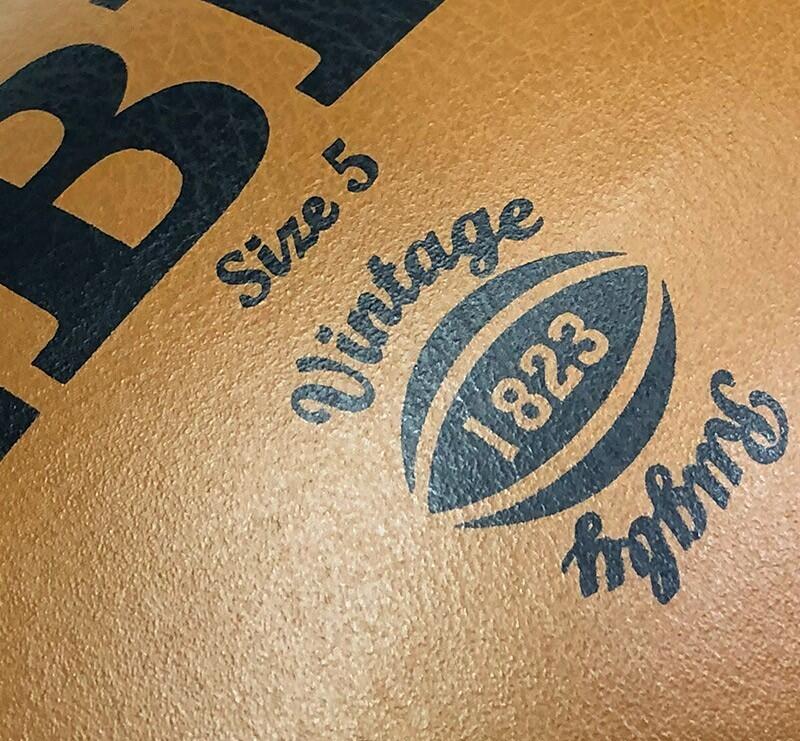 Balón de rugby de cuero vintage Gilbert (taille 5) 5/5