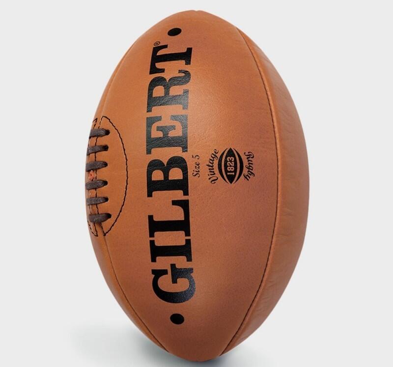 Balón de rugby de cuero vintage Gilbert (taille 5) 3/5