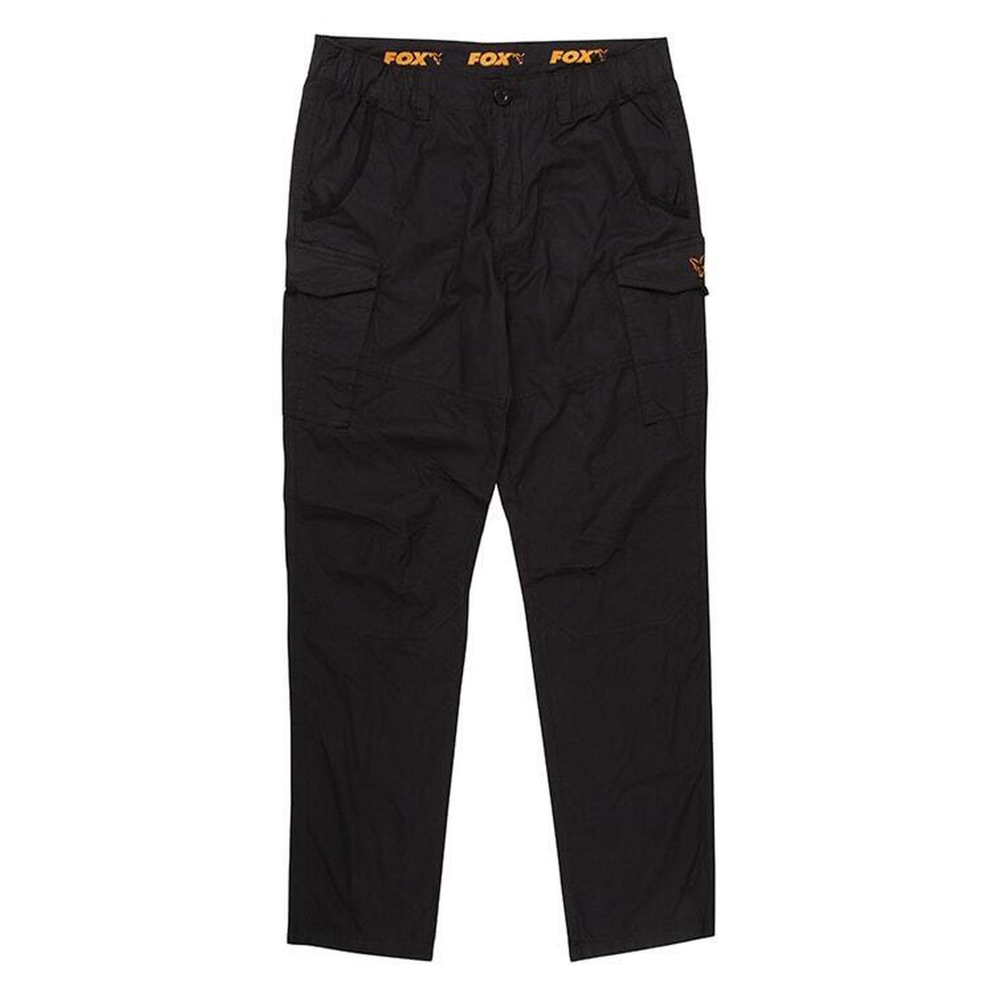 Fox Kalhoty Collection Black & Orange Combat Trousers - S