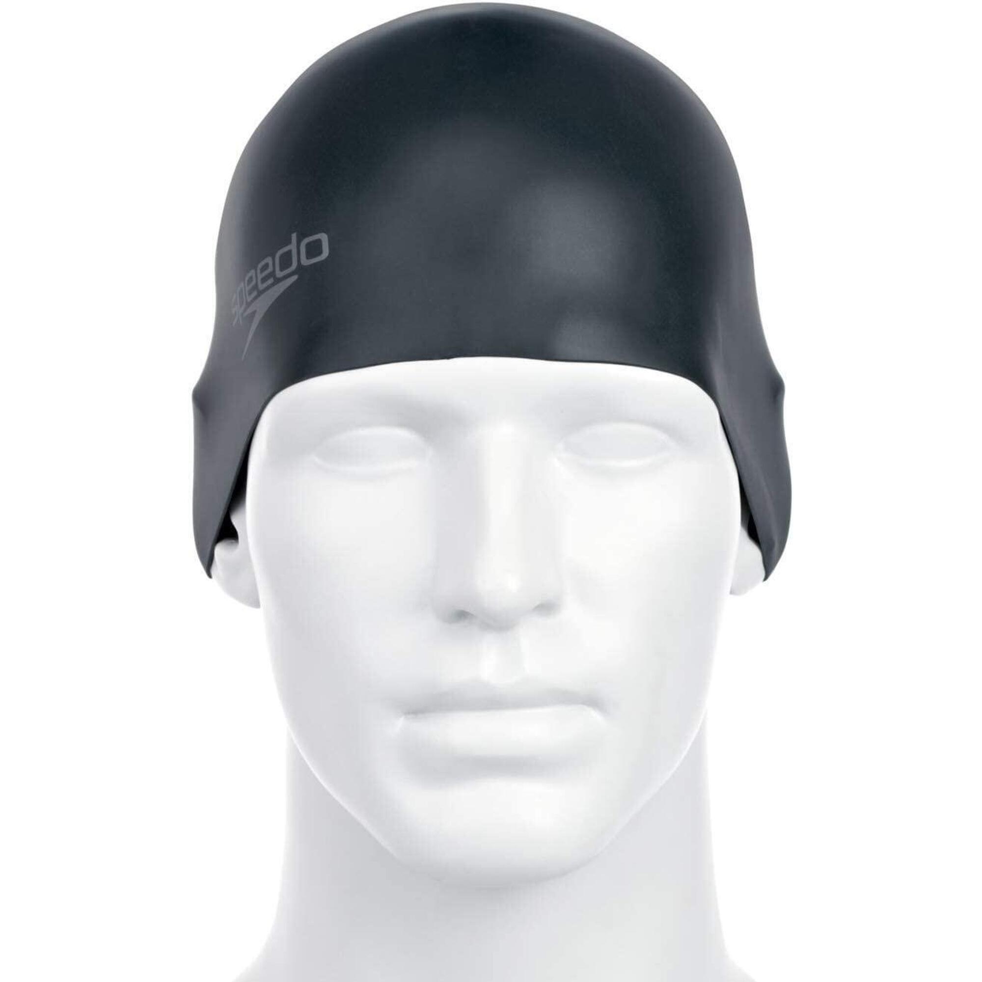 Touca de natação DE SILICONE MOLDADA SIMPLES SPEEDO PRETO