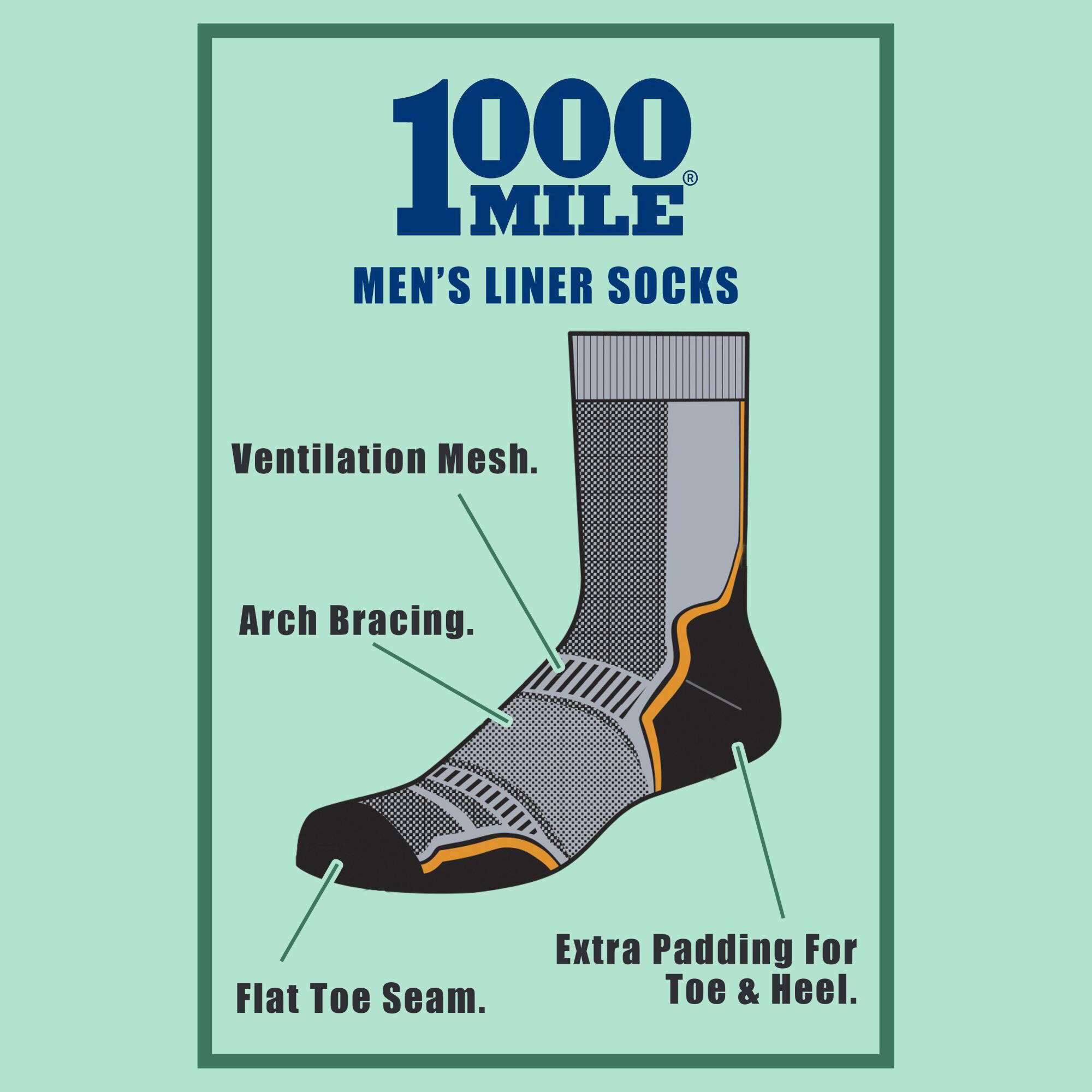 Socken 1000 Mile Trek (x2) 6/6