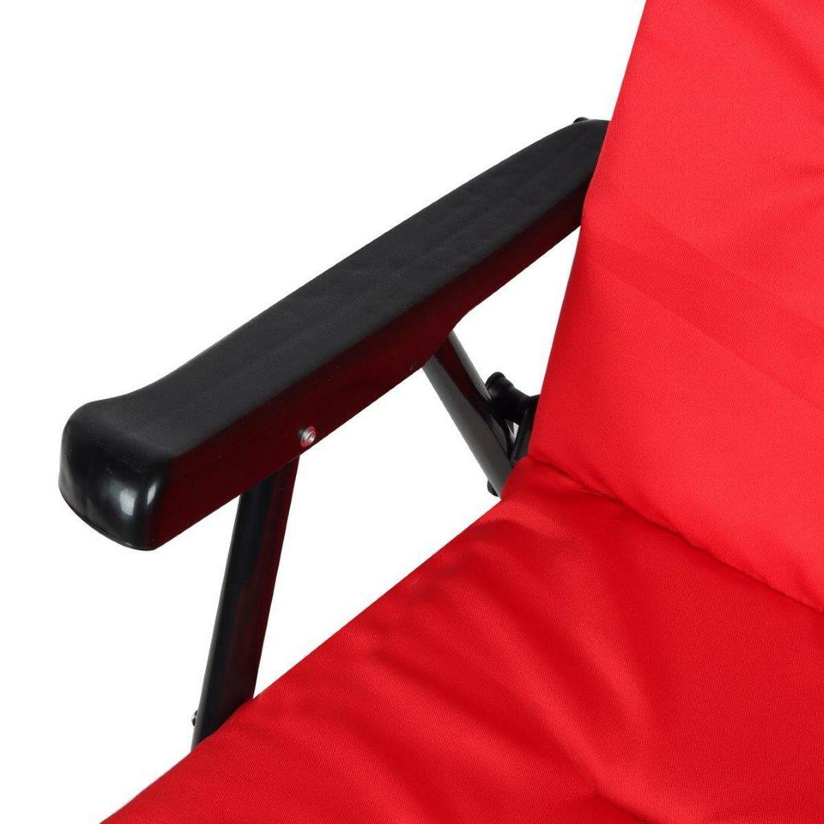 Krzesło biwakowe składane z poduszką 59x66x45/90cm 7/7