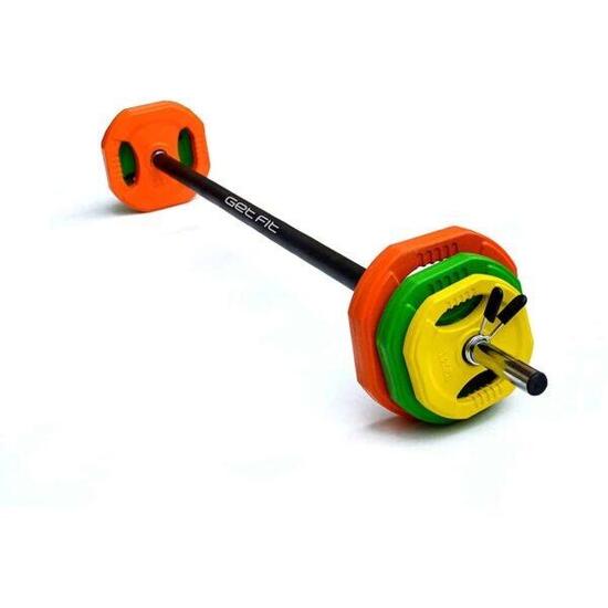 Set Body Pump 20 kg Bilanciere e Dischi con chiusura a molla