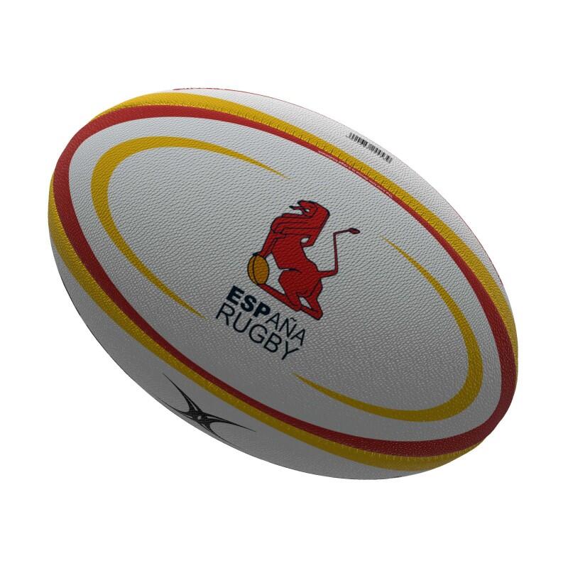 BALÓN GILBERT ESPAÑA OMEGA FER RUGBY MATCH BALL OFICIAL, TALLA 5 3/4