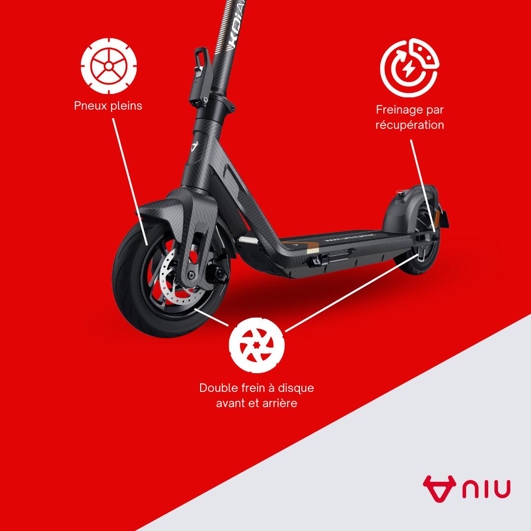 Trottinette Électrique Niu KQi3 Pro Noir 5/7