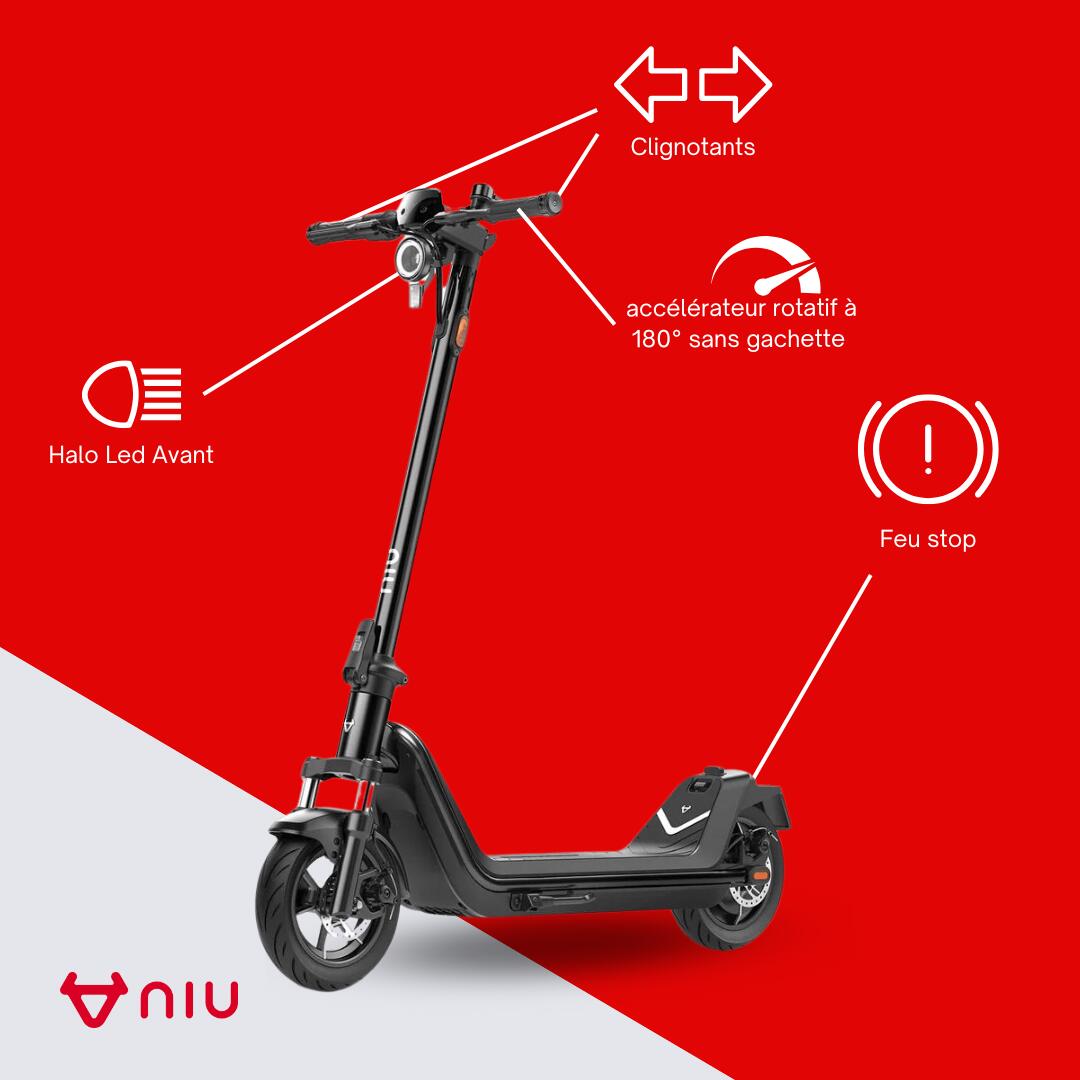 Trottinette électrique Kqi 300P|Noir|léger 6/8