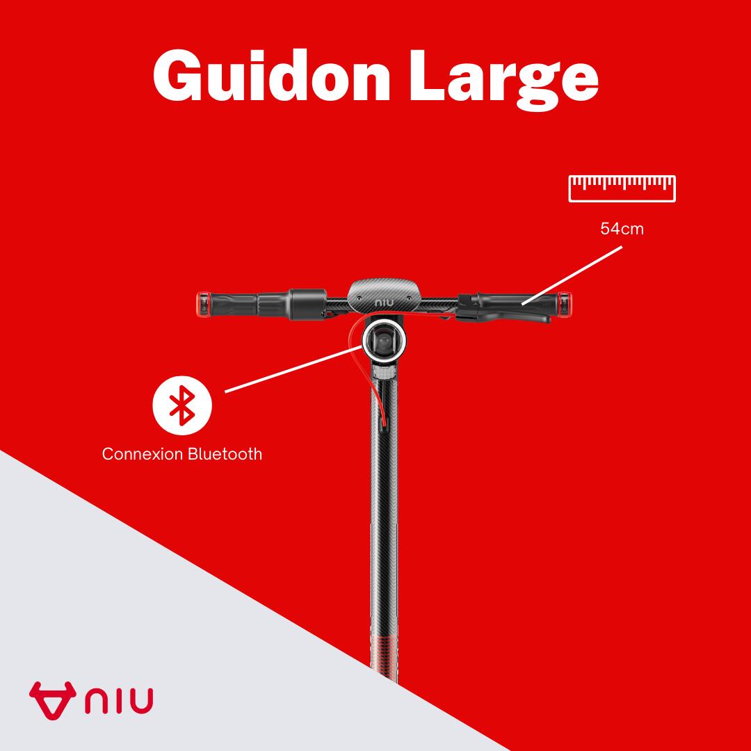 Trottinette électrique KQi Air Rouge| Cadre en Fibre de Carbonne | léger 4/8