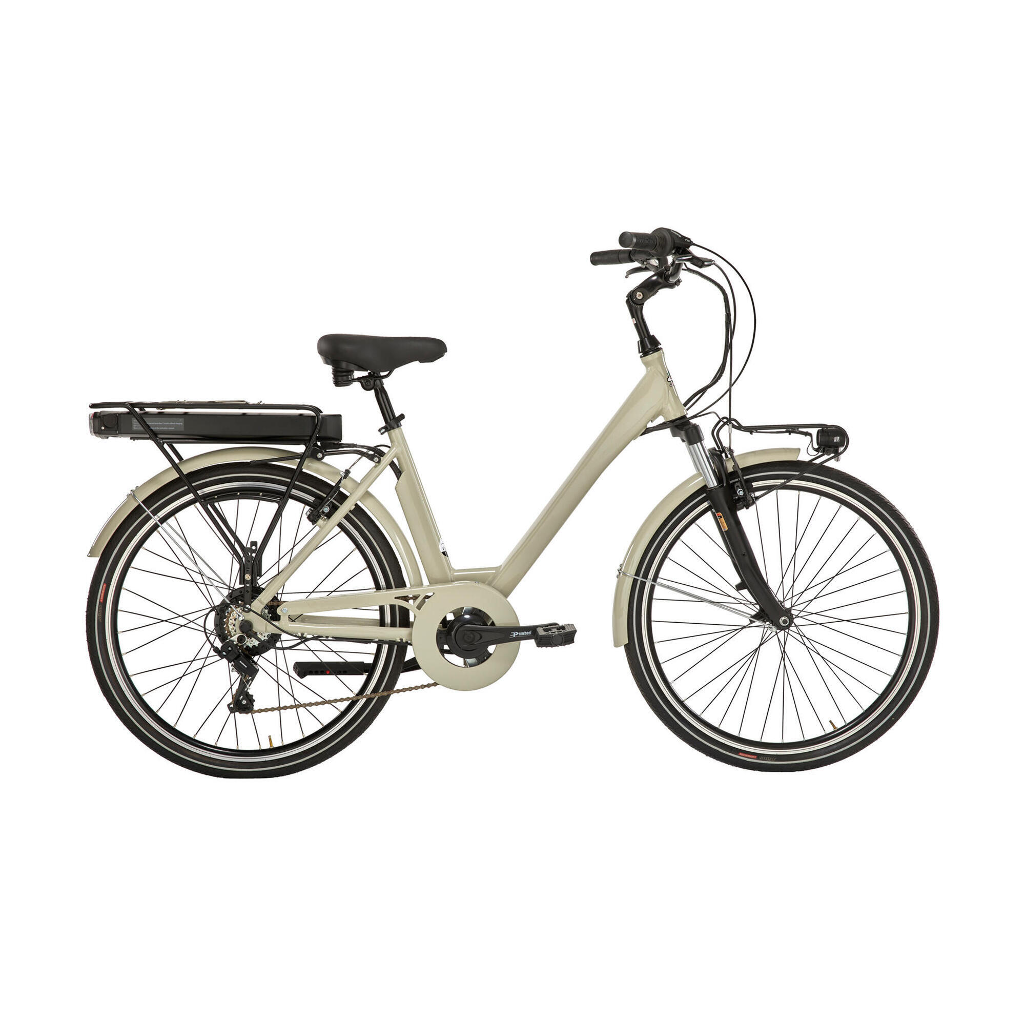 Alpina Bike - Vélo Électrique A4 Agora 26 Beige - Vélo Ville - Beige - 40 M - Decathlon