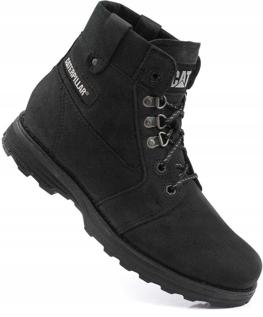 Damskie buty trapery czarne CATERPILLAR CHARLI FLEECE BOOT