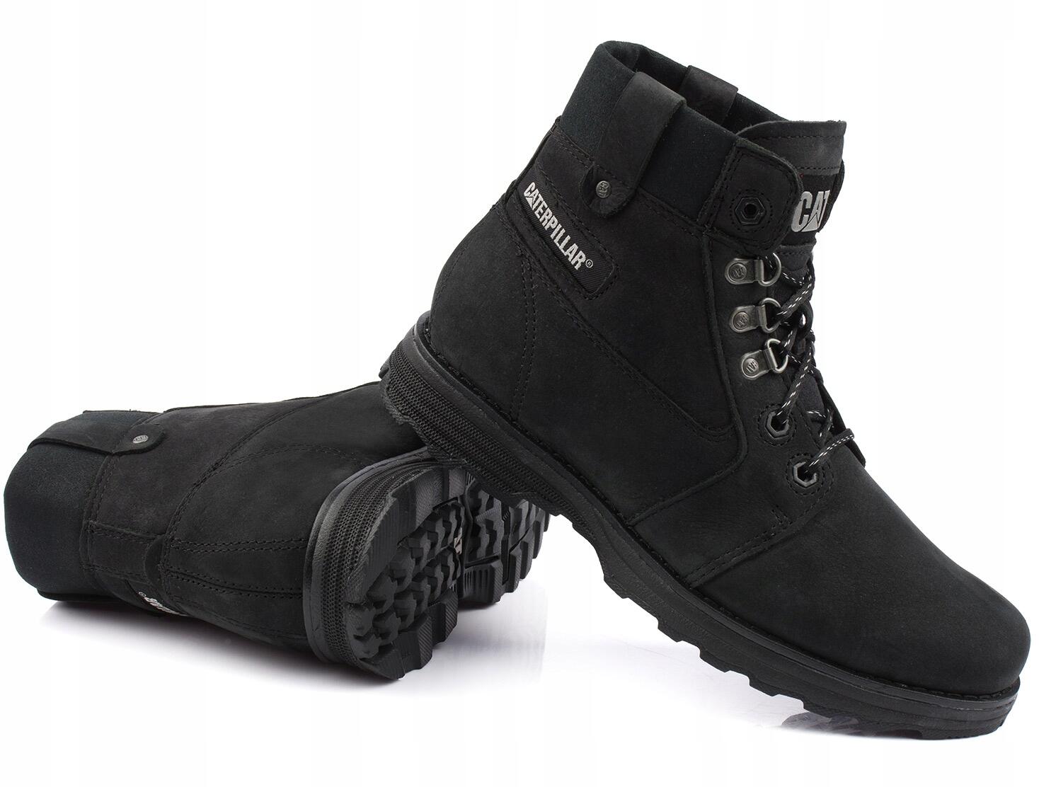 Damskie buty trapery czarne CATERPILLAR CHARLI FLEECE BOOT 5/7