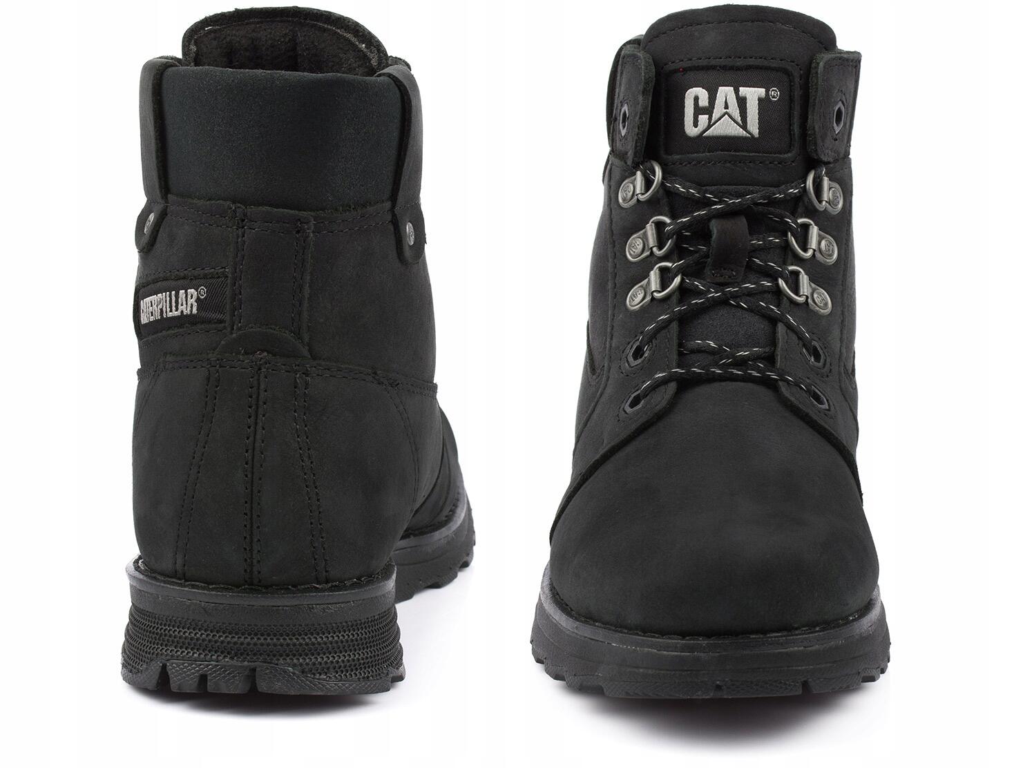 Damskie buty trapery czarne CATERPILLAR CHARLI FLEECE BOOT 7/7