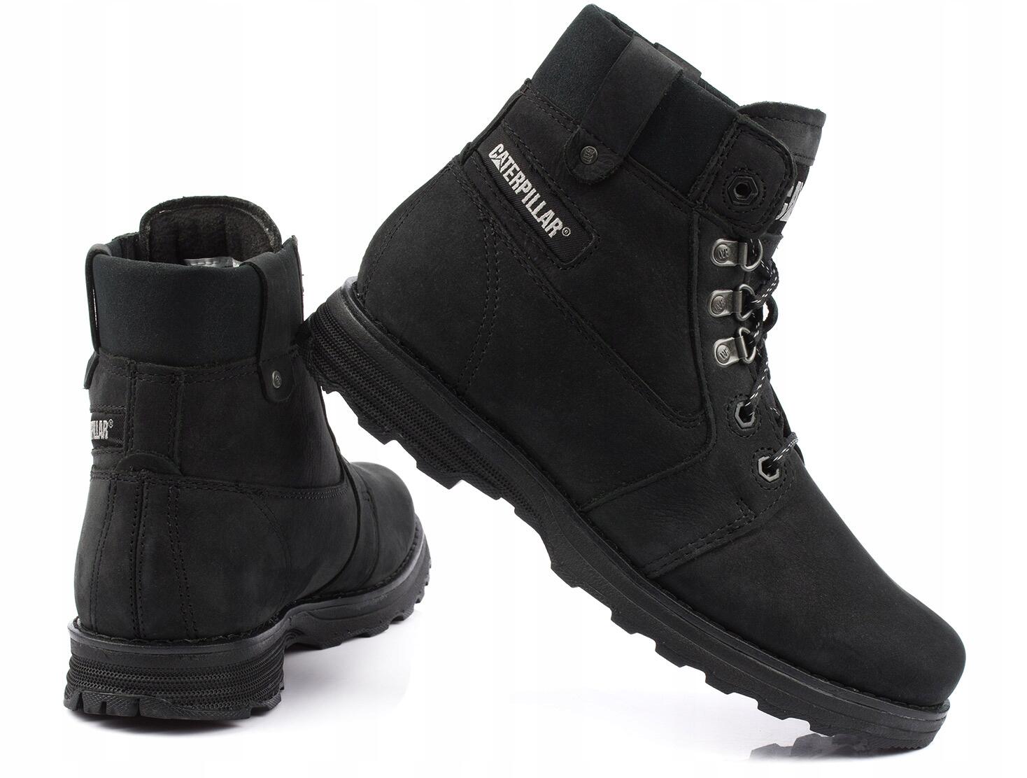Damskie buty trapery czarne CATERPILLAR CHARLI FLEECE BOOT 6/7
