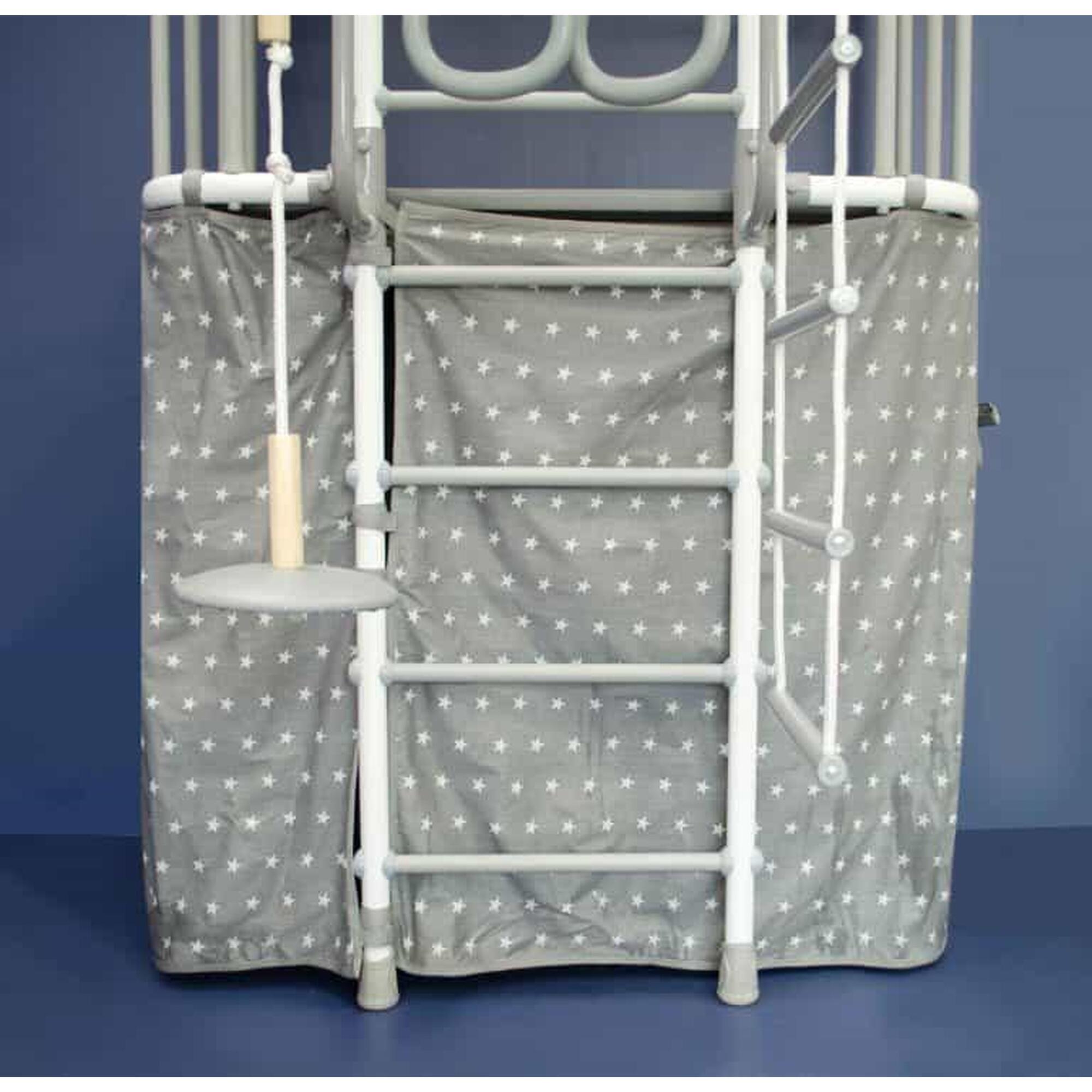 Loc de joaca interior copii spalier casuta cort Indigo Pastel Alb