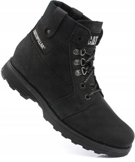 Damskie buty trapery czarne CATERPILLAR CHARLI FLEECE BOOT