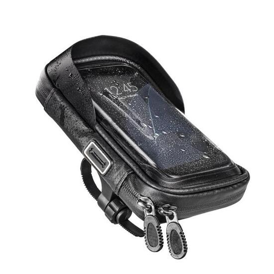 HAMA Handy Fahrrad-/Motorrad-Tasche universal, Schwarz