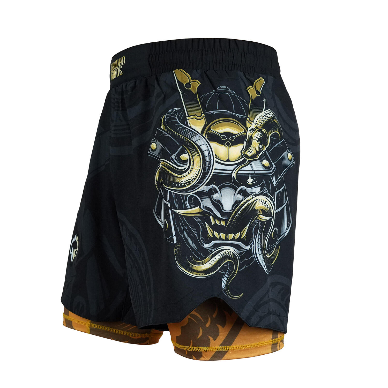 Spodenki treningowe 2w1 Ground Game Oni Samurai męskie 2/7