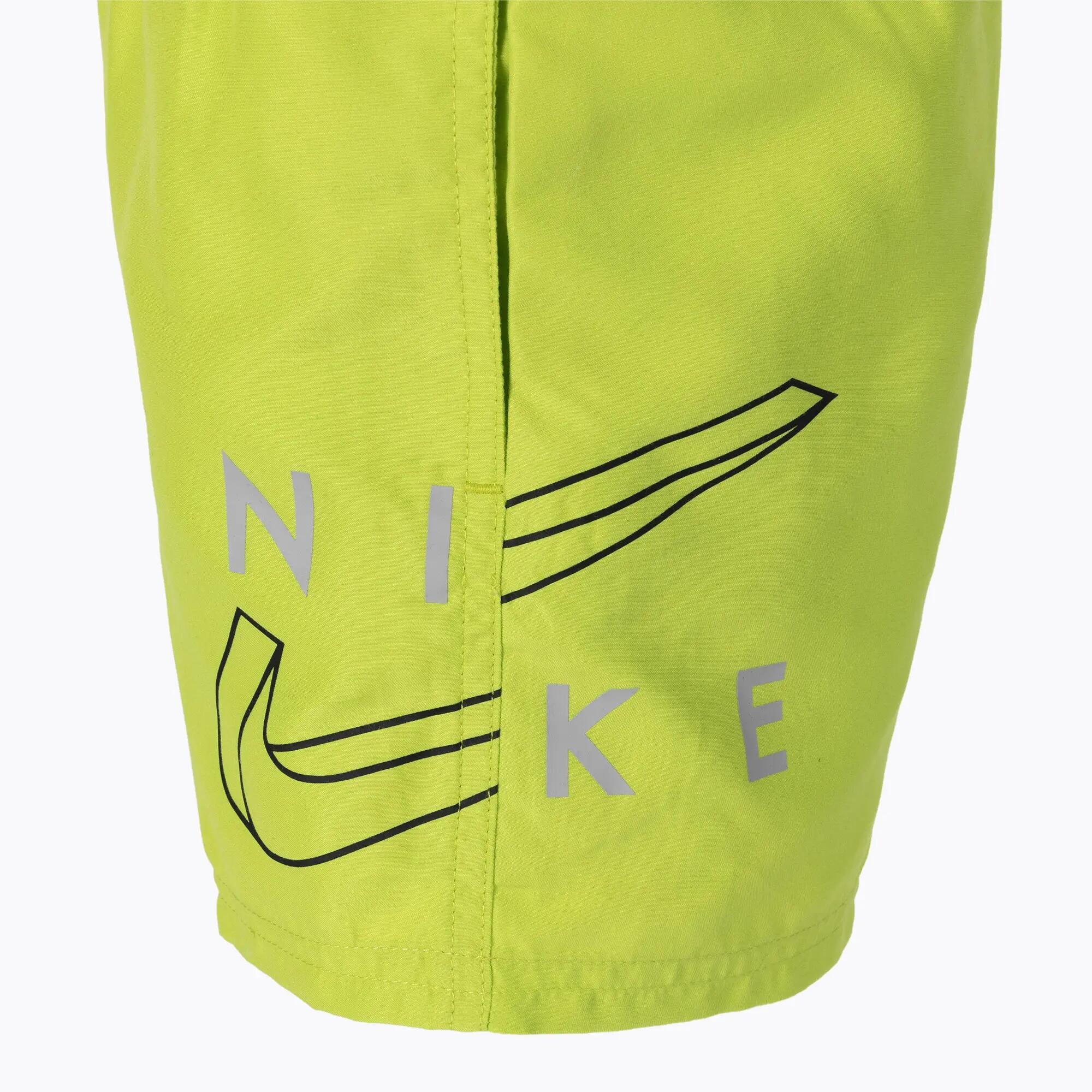 Dziecięce strój kąpielowy SWIMMING SHORTS BOYS SPLIT LOGO LAP 4 INCH ATOMIC GREE 3/5