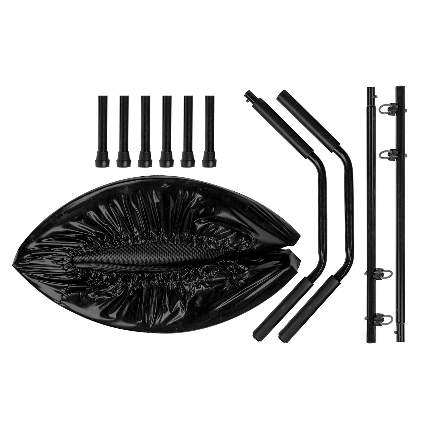 Trampoline - Opvouwbare Fitness Trampoline met Handvat - Zwart - 100 cm 6/6