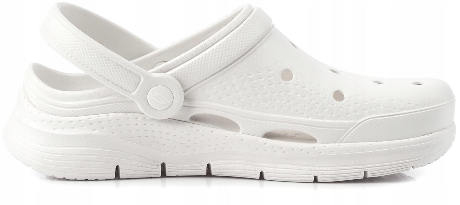 Damskie chodaki sandały białe SKECHERS ARCH-FIT 4/7