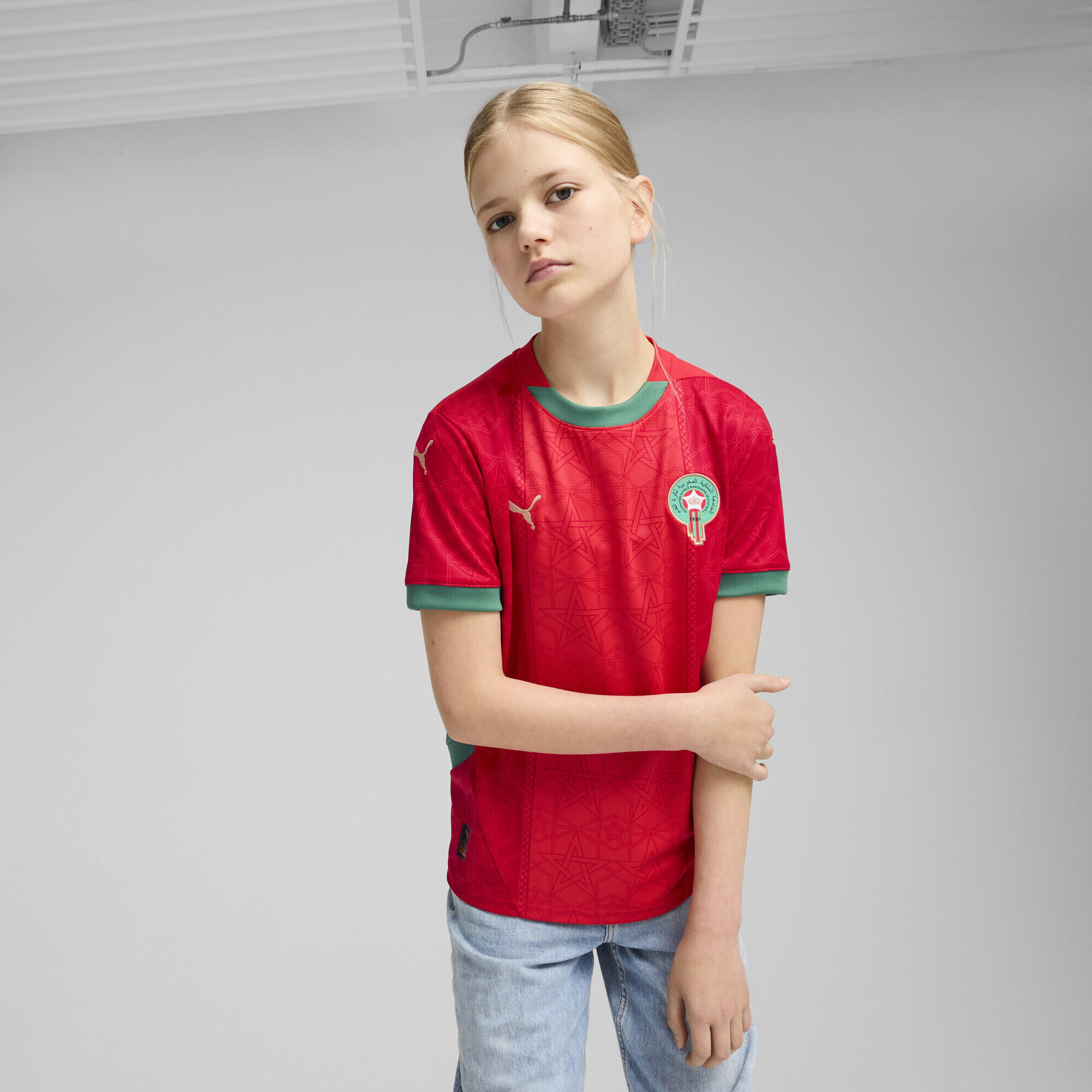 Marokko 2025 Heimtrikot Jugendliche PUMA 2/7