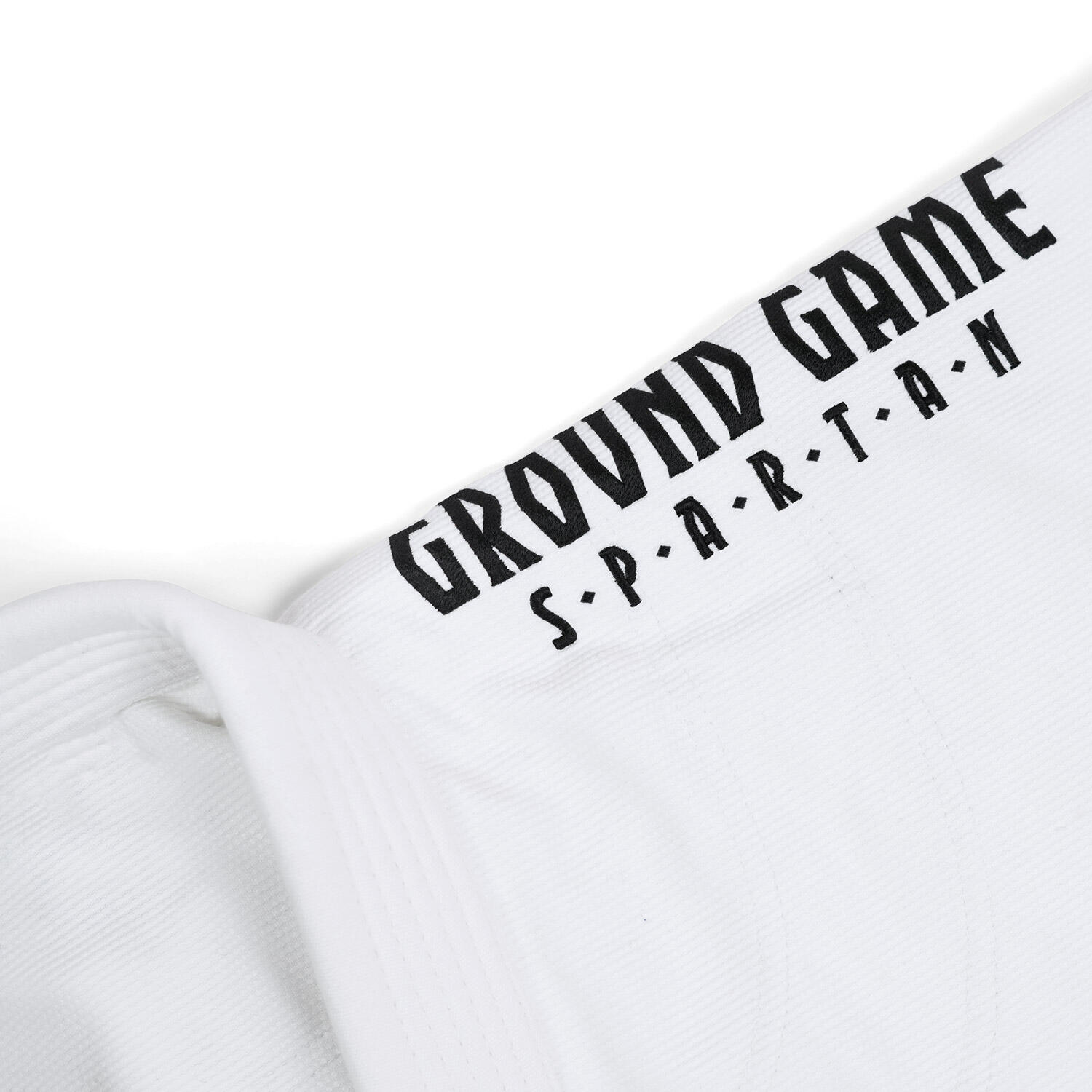 Kimono do Brazylijskiego jiu-jitsu dla dzieci Ground Game Spartan BJJ białe 4/7