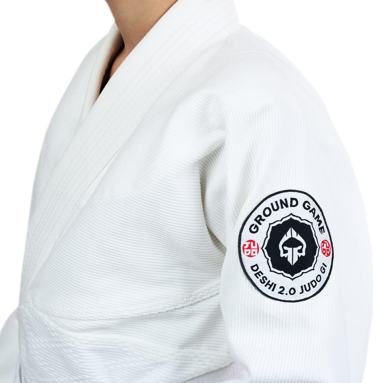 Kimono do Judo dla dzieci Ground Game Deshi 2.0 białe 2/7