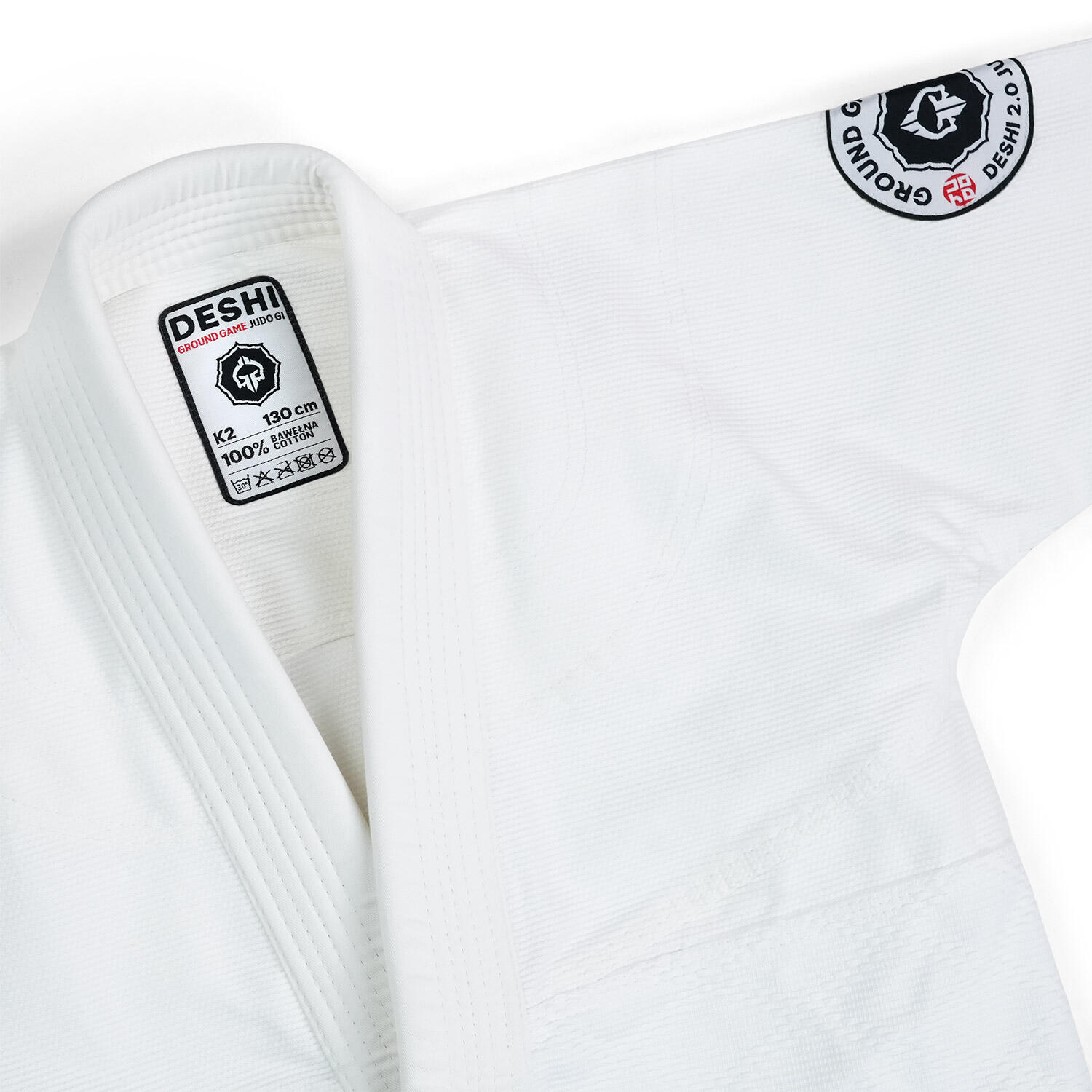 Kimono do Judo dla dzieci Ground Game Deshi 2.0 białe 3/7