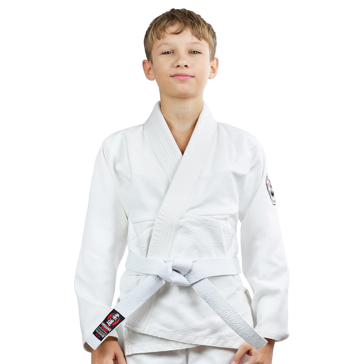 Kimono do Judo dla dzieci Ground Game Deshi 2.0 białe 7/7