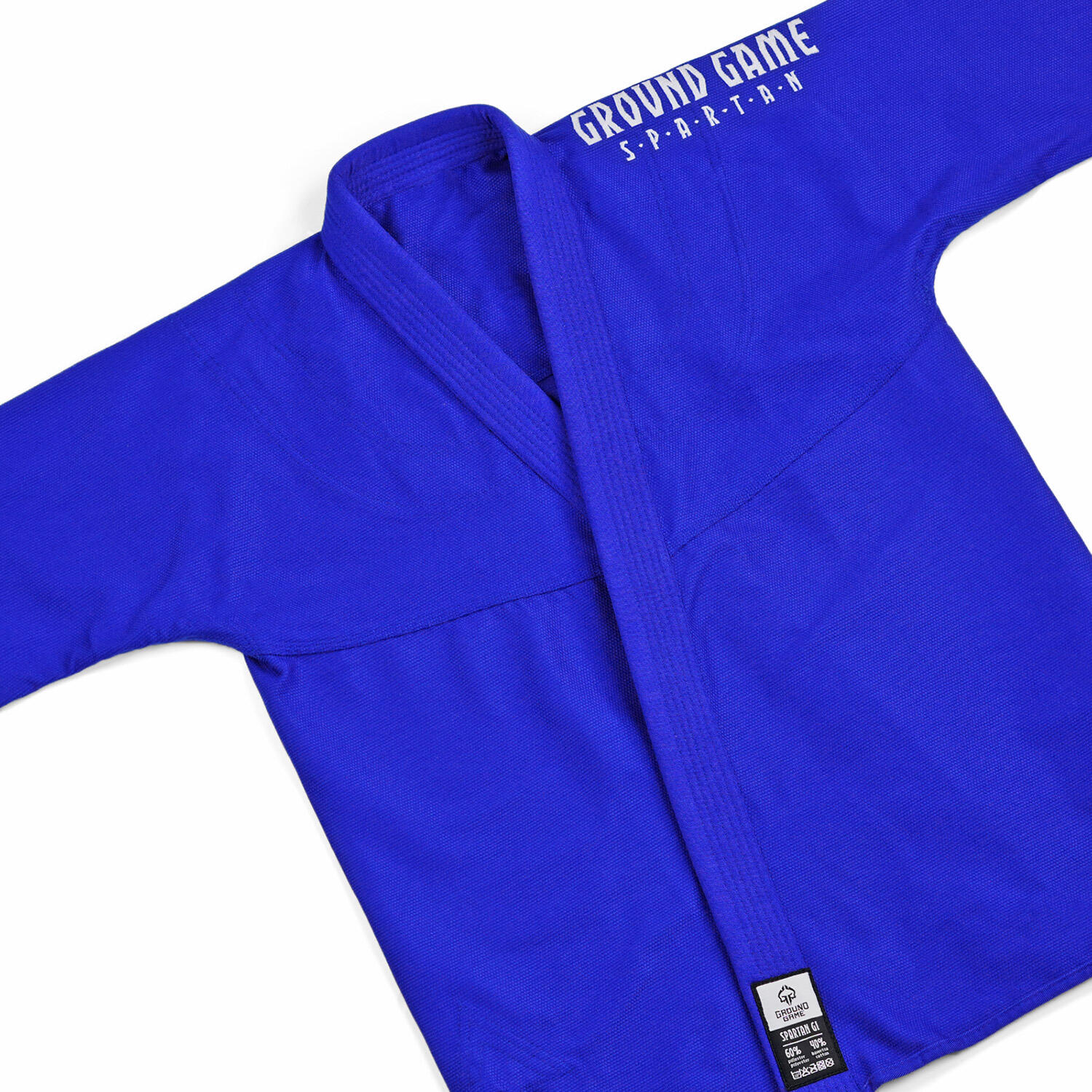 Kimono do Brazylijskiego jiu-jitsu dla dzieci Ground Game Spartan BJJ niebieskie 3/7