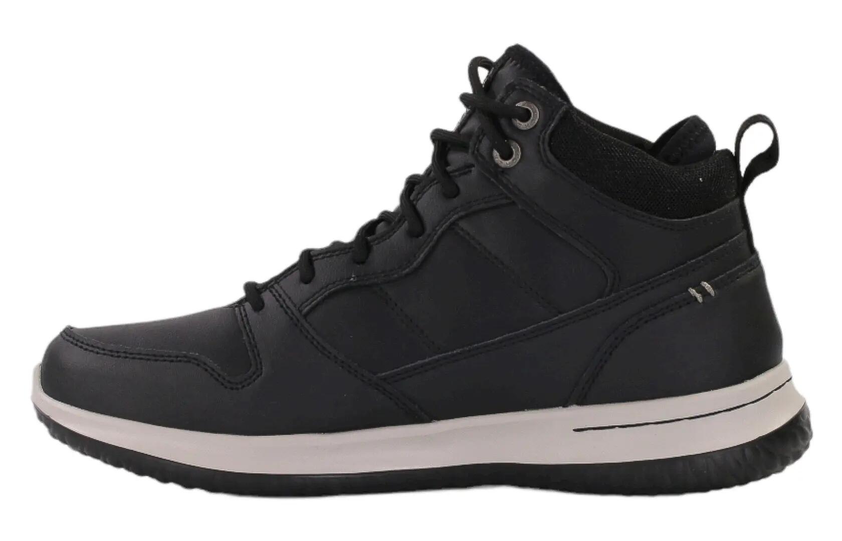 Buty  na co dzień męskie SKECHERS DELSON SELECTO na zimę wysokie skóra 2/4