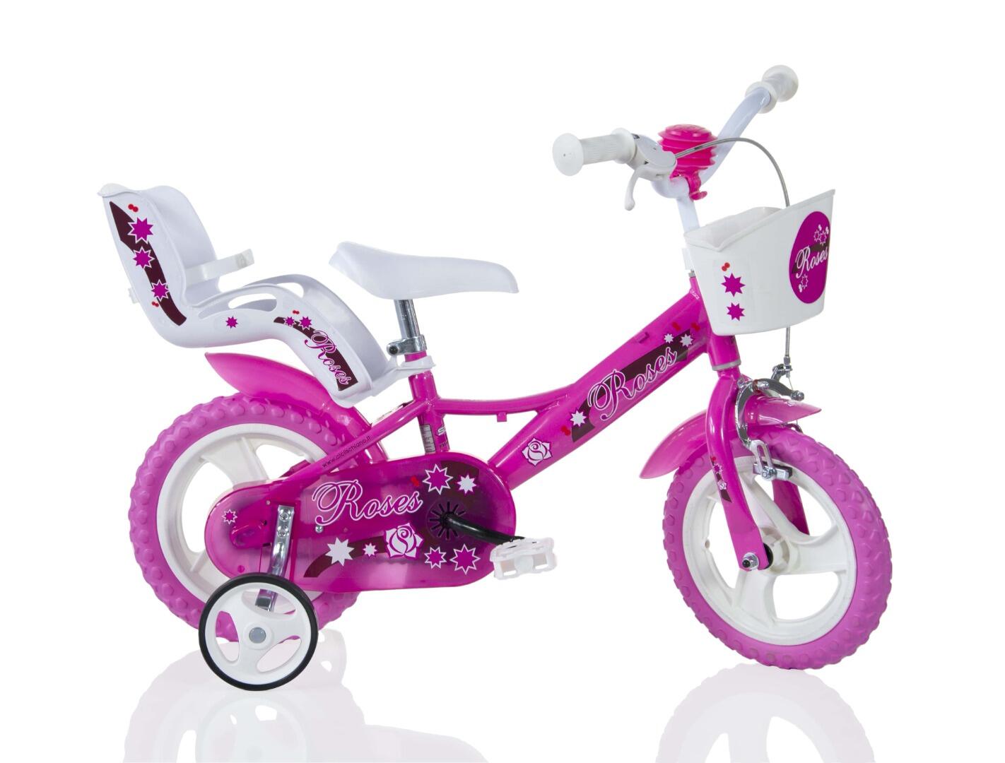 F.LLI SCHIANO SCH ROSES 12″, bicicletta per bambini, con accessori