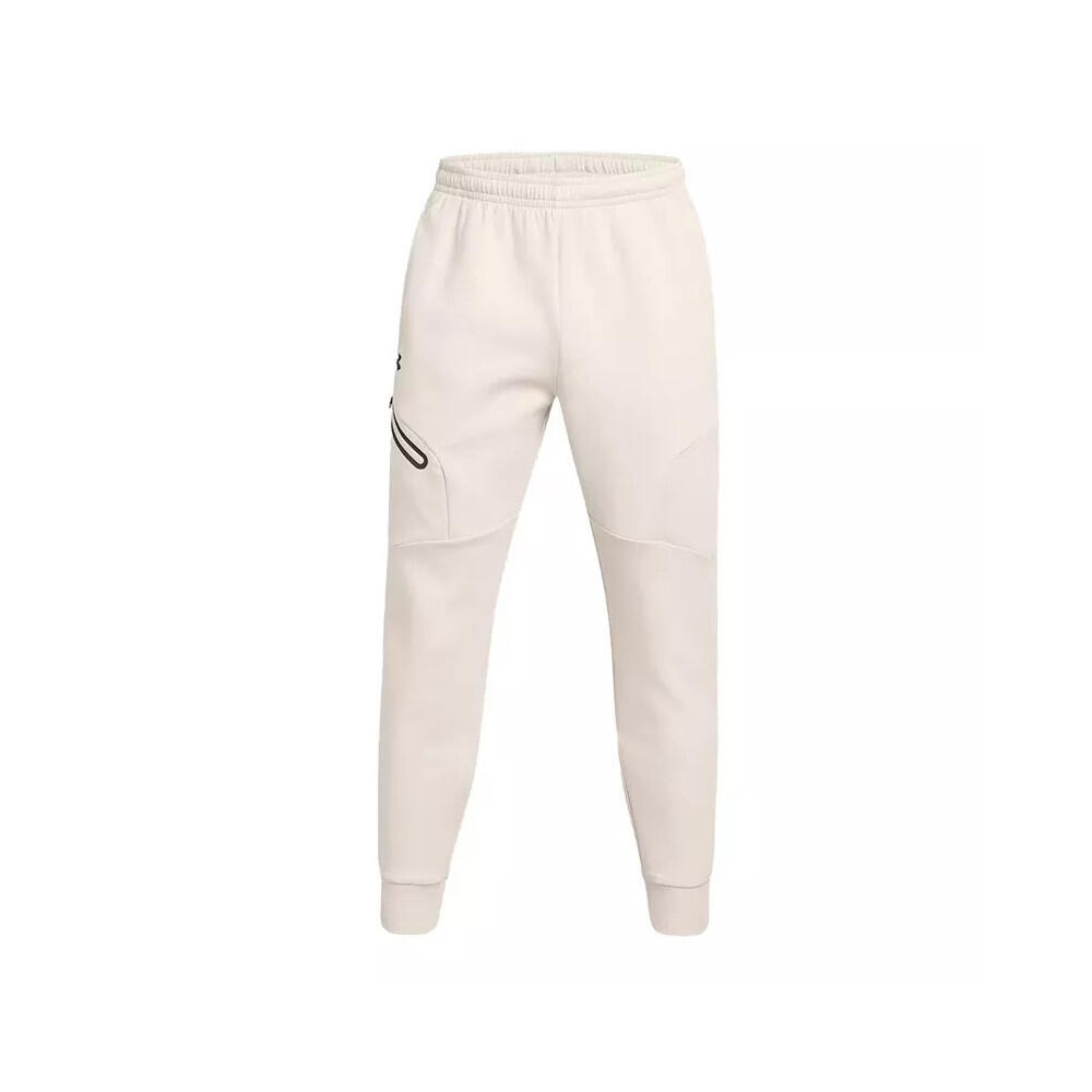Under Armour - Under Armour Unstoppable Fleece Pantalon De Survêtement - Pantalons - Blanc|noir - 40 M - Decathlon