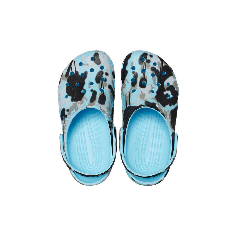 Sandals Niño Crocs Classic Spray Camo Azul 3/5