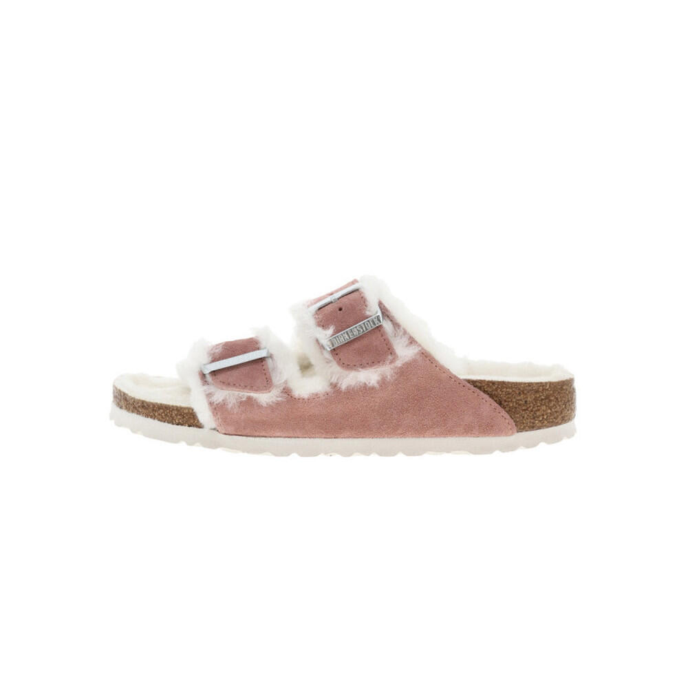 Womens/Ladies Arizona Logo Suede Sliders (Pink)