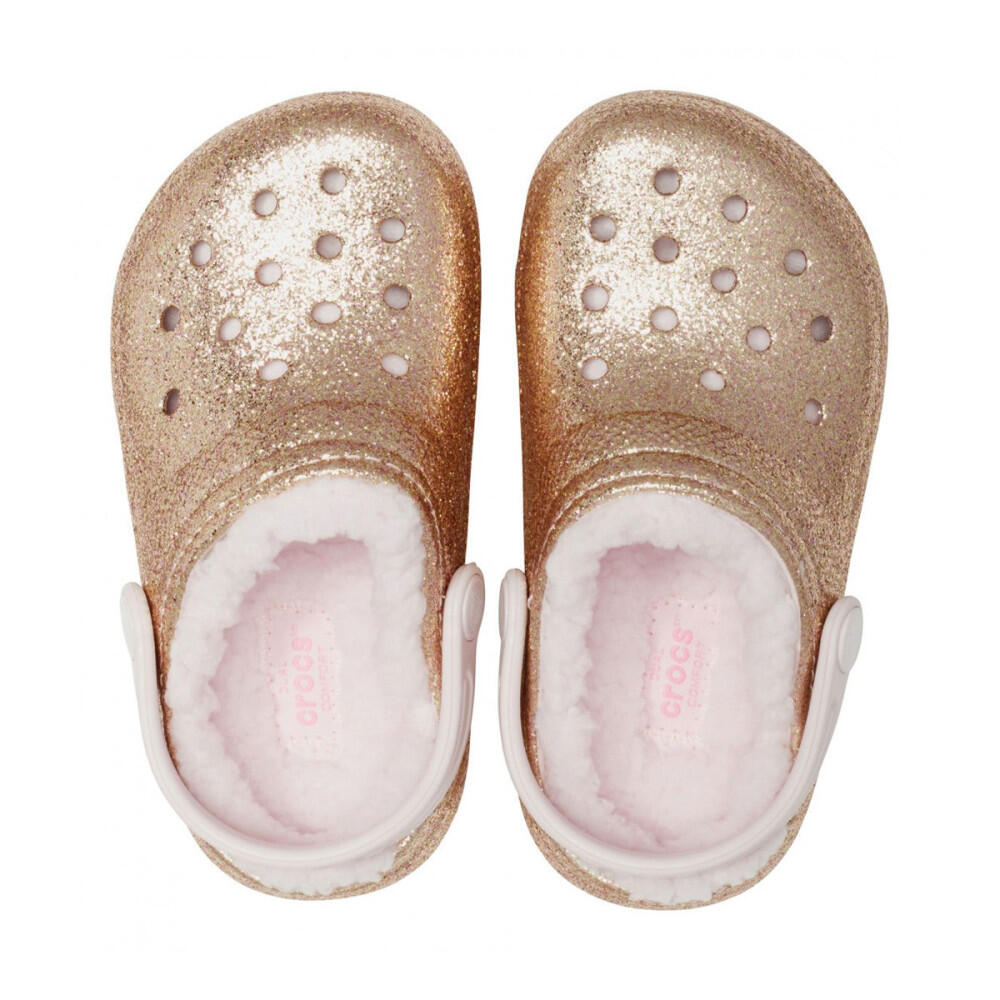 Chodaki Dla Dzieci Crocs Classic Lined Glitter Clog 5/6