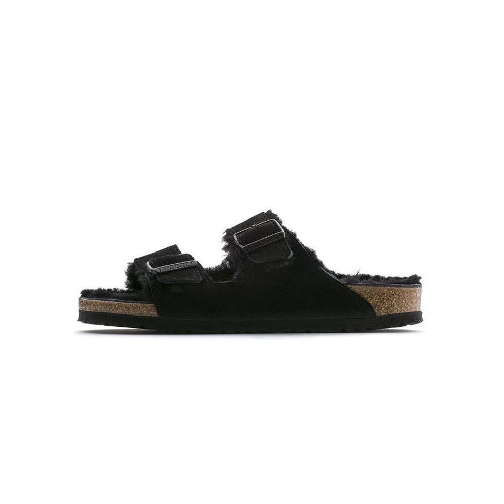Birkenstock - Sandale Birkenstock Arizona Vl Shearling Étroite - Chaussures De Sport - Blanc|marron|vert - 38 - Decathlon