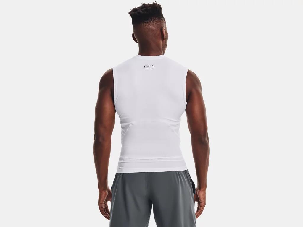 Maillot de compression Blanc Homme Under Armour Heatgear 5/6