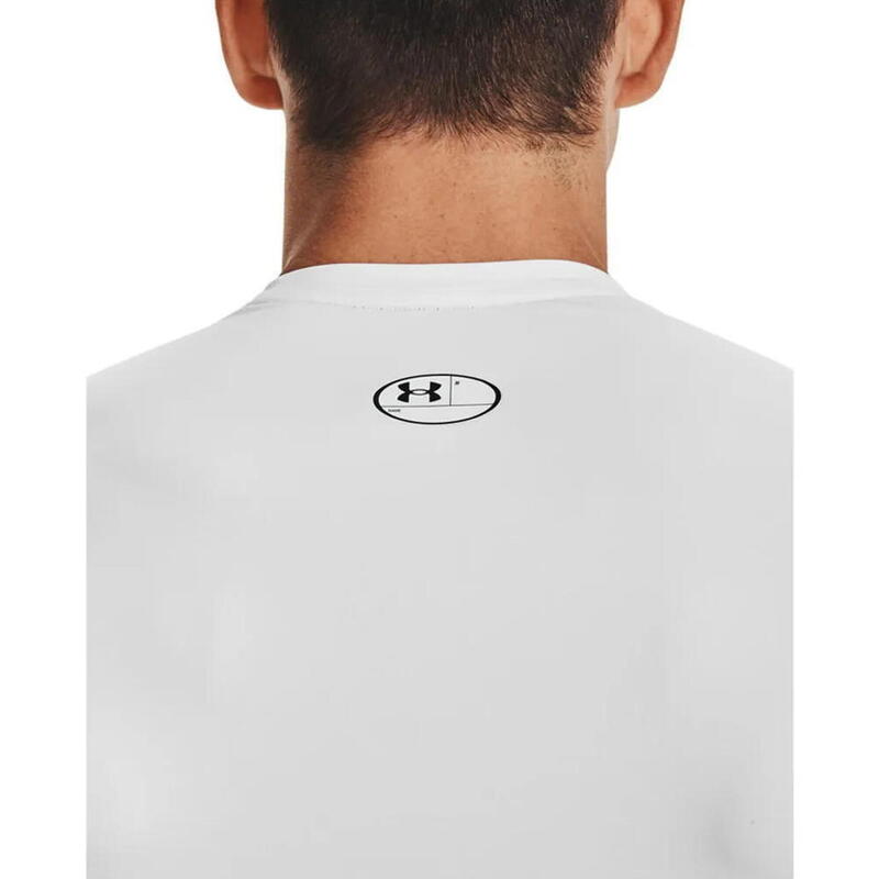 T-shirt de compression à manche courte Under Armour HeatGear Blanc pour homme