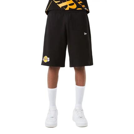 Short NBA Los Angeles Lakers New Era Team Logo Noir pour homme