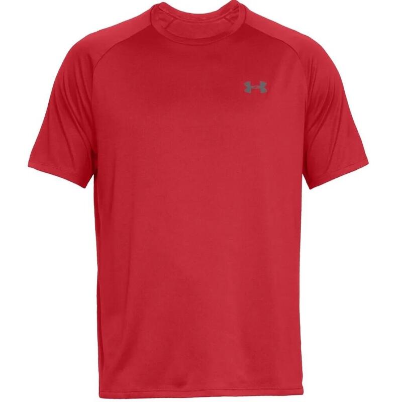 Tricou alergare 1326413600 cu mânecă scurtă roșu bărbătesc