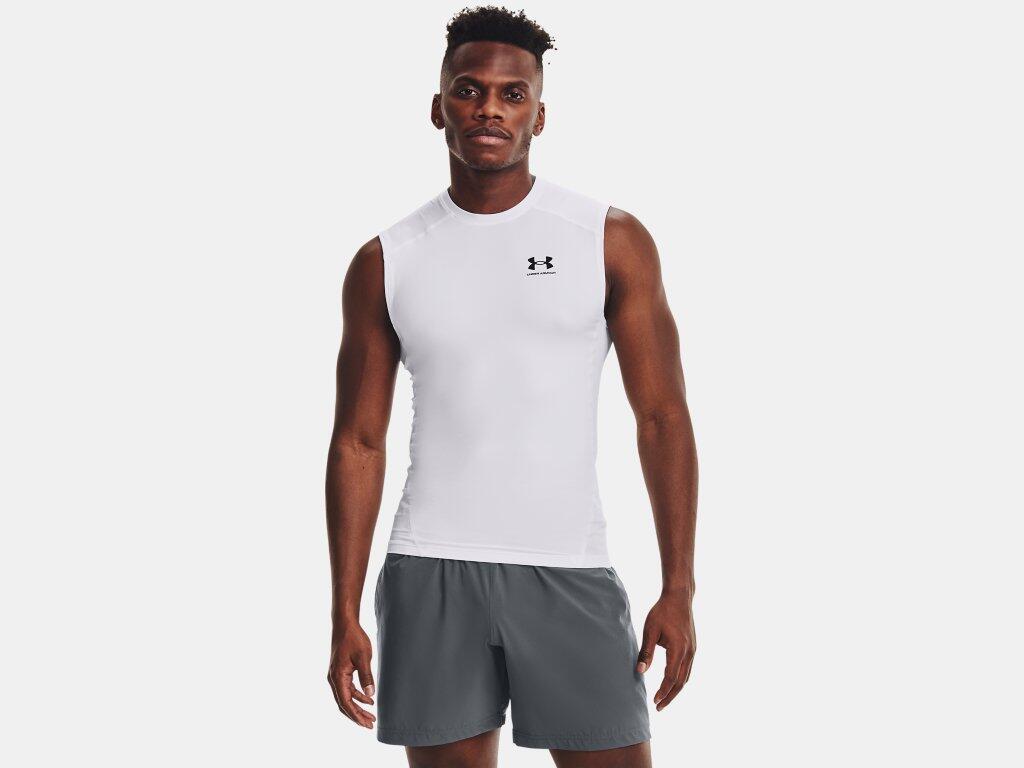 Maillot de compression Blanc Homme Under Armour Heatgear 2/6