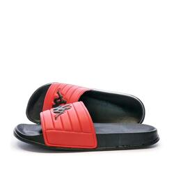 Claquettes Noir/Rouge Homme Kappa Matese