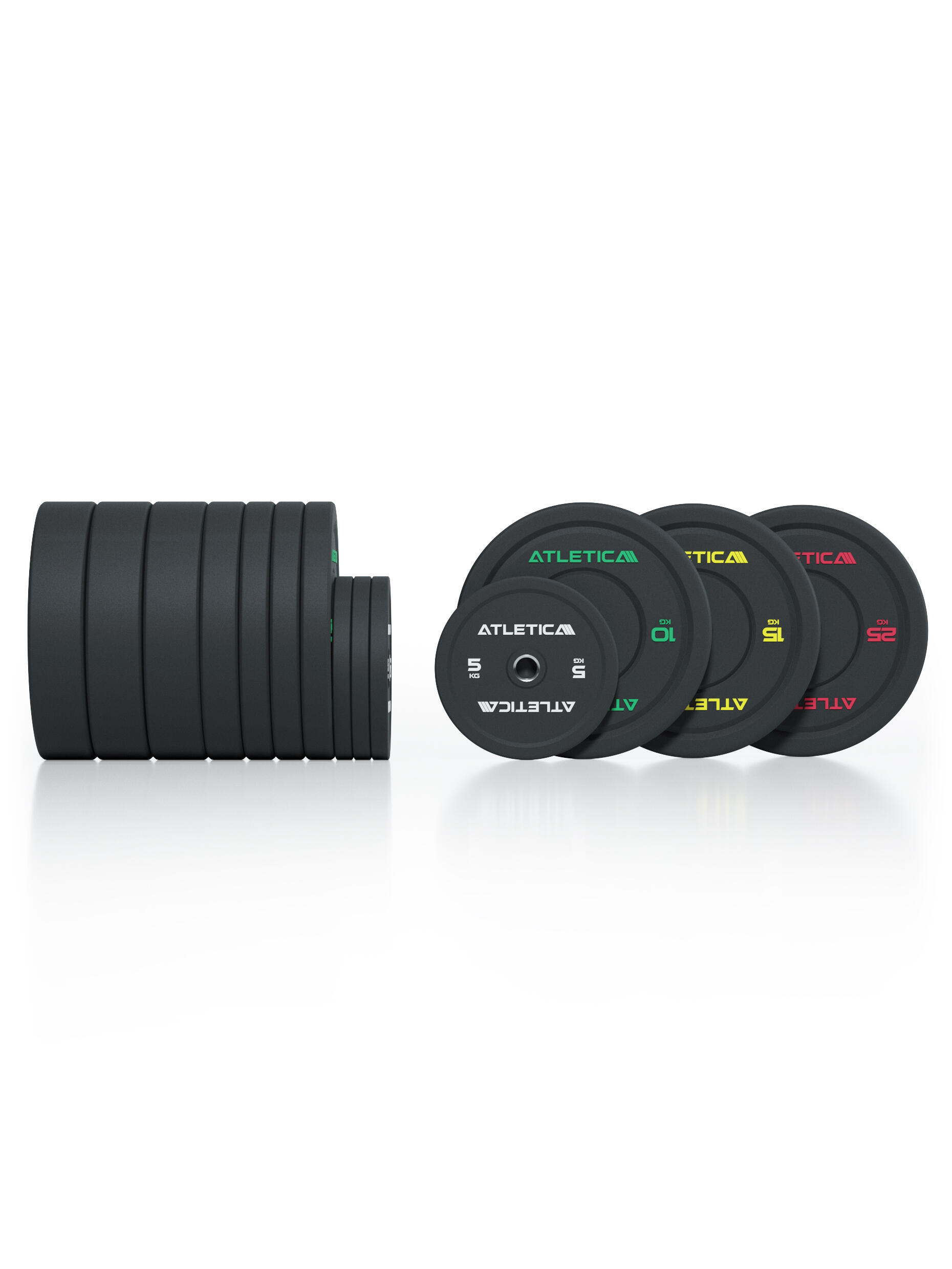 High Temp Bumper Plates | 190kg SET | Hochwertiger Gummi 3/3
