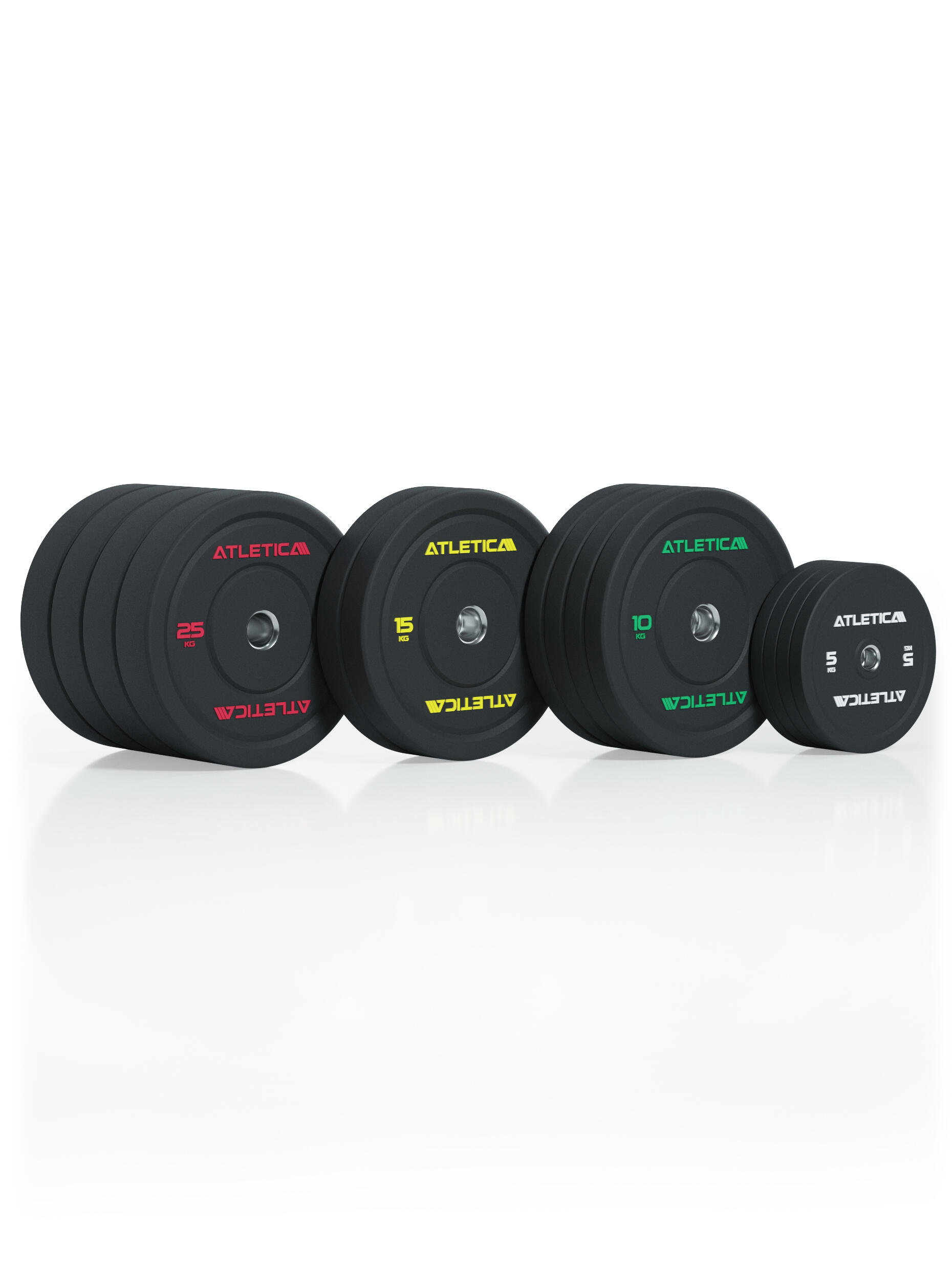 High Temp Bumper Plates | 190kg SET | Hochwertiger Gummi 2/3