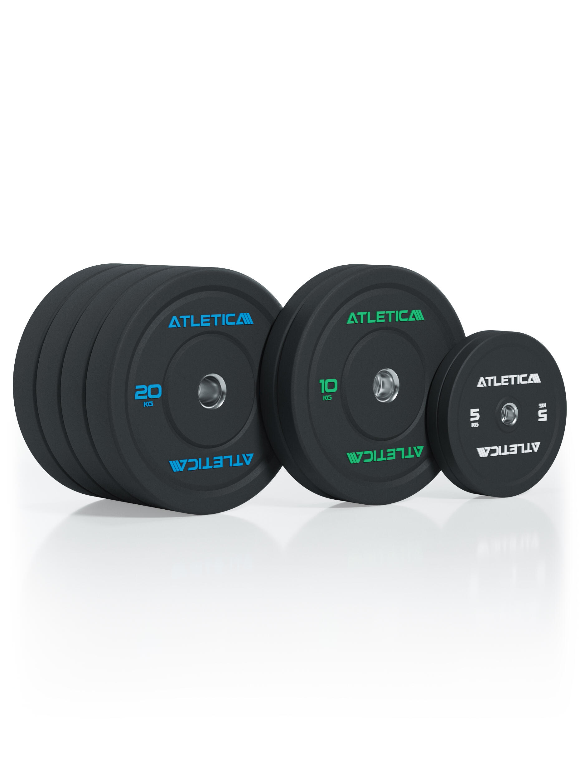 High Temp Bumper Plates | 110kg SET | Hochwertiger Gummi 2/3