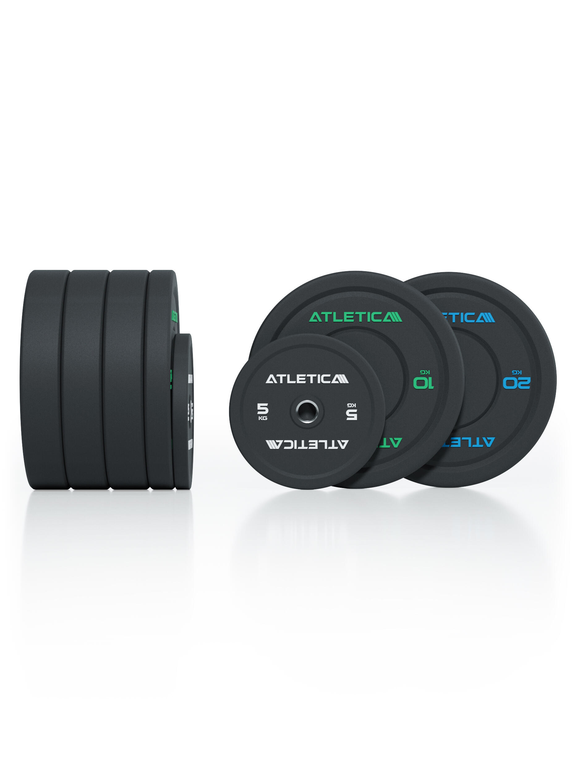 High Temp Bumper Plates | 110kg SET | Hochwertiger Gummi 3/3
