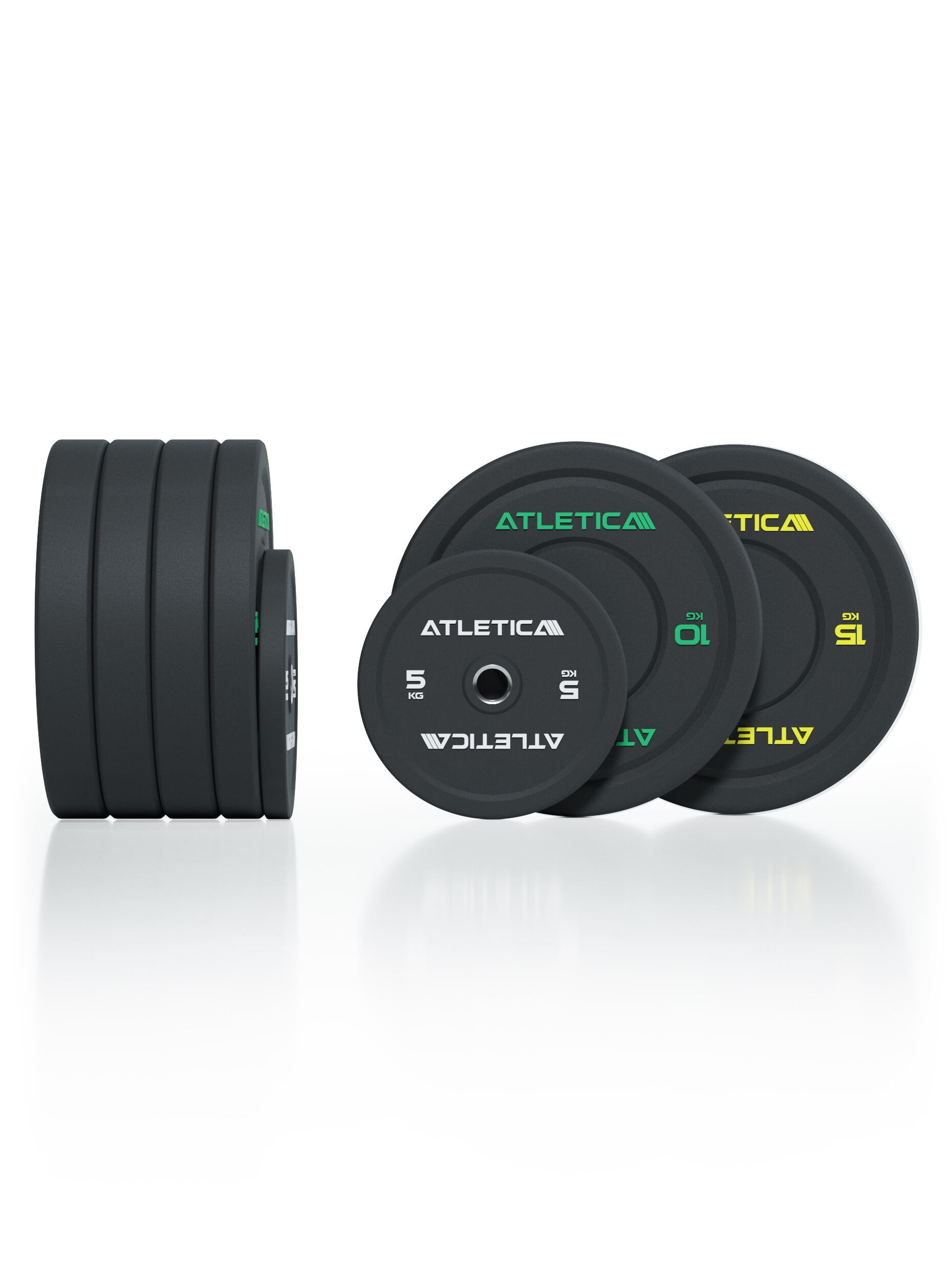 High Temp Bumper Plates | 90kg SET | Hochwertiger Gummi 3/3